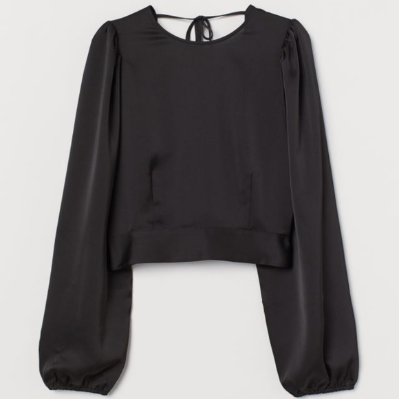 2/$25 Open Back H&M long sleeve top - Picture 2 of 4